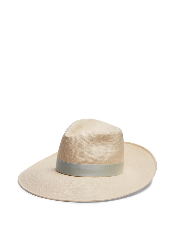 Gigi Burris Millinery Drake Toyo Straw Crown Hat