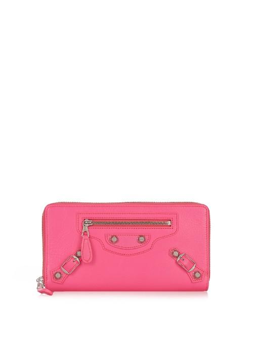Balenciaga Giant Continental Leather Zip Wallet