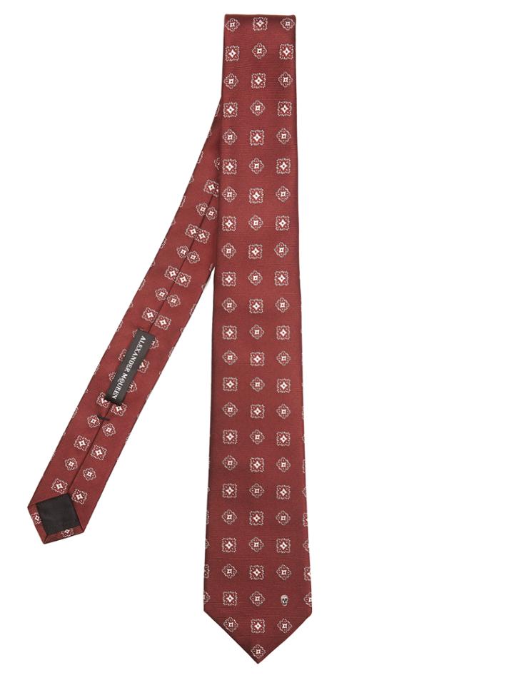 Alexander Mcqueen Foulard-jacquard Silk Tie