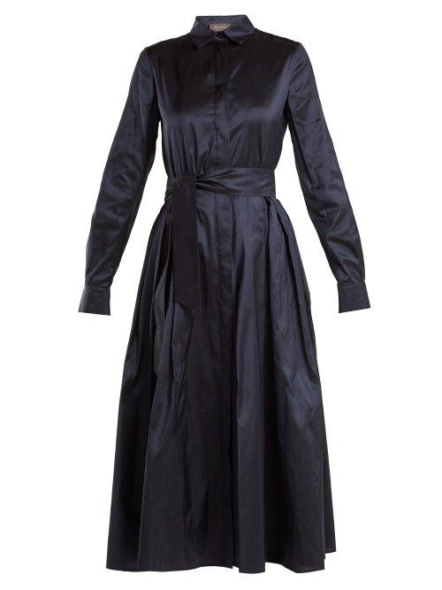 Matchesfashion.com Max Mara - Novara Shirtdress - Womens - Navy