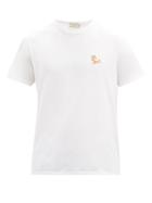 Matchesfashion.com Maison Kitsun - Chillax Fox-patch Cotton-jersey T-shirt - Mens - White