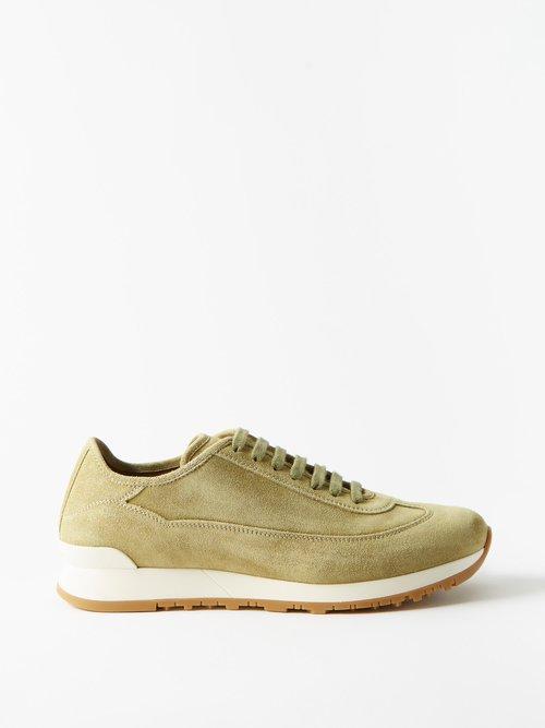 John Lobb - Hurlingham Suede Trainers - Mens - Moss