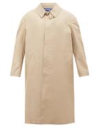 Junya Watanabe - Wool-panel Cotton-blend Gabardine Mac Coat - Mens - Beige