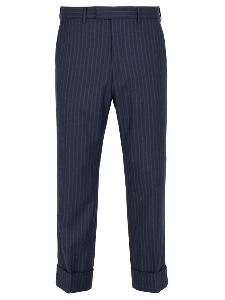 Gucci Slim-fit Striped Wool Trousers