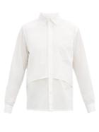 Matchesfashion.com Sasquatchfabrix - Layered Poplin Shirt - Mens - White