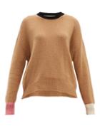 Matchesfashion.com Marni - Colour Block Cashmere Sweater - Womens - Brown Multi