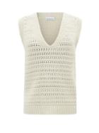 Raey - Recycled-cashmere Crochet Tank Top - Womens - Ivory