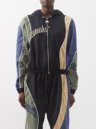 Ahluwalia - Nina Patchwork Zipped Hooded Sweatshirt - Womens - Black Green