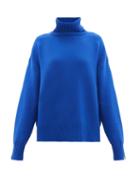 Matchesfashion.com Extreme Cashmere - No. 20 Oversize Xtra Stretch-cashmere Sweater - Womens - Blue