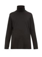 Matchesfashion.com Altea - Barry Long Sleeved Roll Neck Cotton Top - Mens - Black