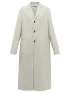 Matchesfashion.com Jil Sander - Linden Single Breasted Wool Coat - Womens - Light Grey