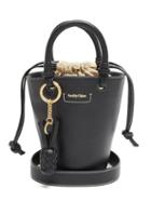 Matchesfashion.com See By Chlo - Cecilia Small Grained-leather Bucket Bag - Womens - Black
