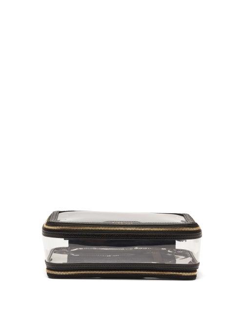 Matchesfashion.com Anya Hindmarch - In-flight Leather And Tpu Wash Bag - Womens - Black