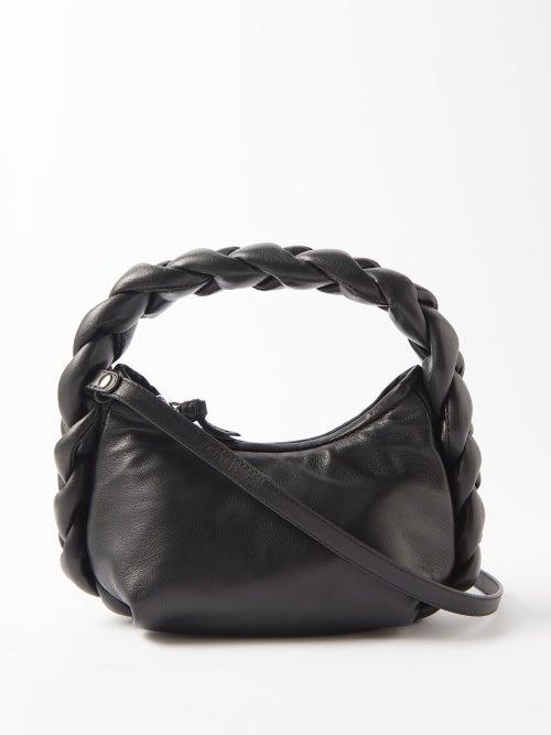 Hereu - Espiga Mini Braided-handle Leather Bag - Womens - Black