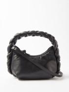 Hereu - Espiga Mini Braided-handle Leather Bag - Womens - Black