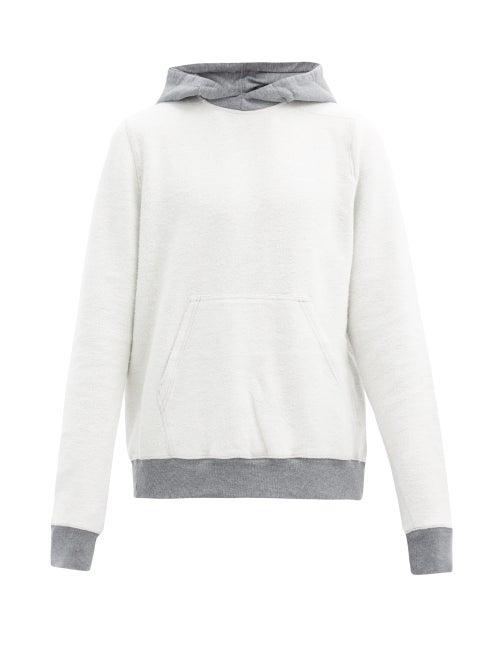 Matchesfashion.com Rick Owens Drkshdw - Contrasting Inside-out Hooded Cotton Sweatshirt - Mens - Grey
