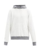 Matchesfashion.com Rick Owens Drkshdw - Contrasting Inside-out Hooded Cotton Sweatshirt - Mens - Grey