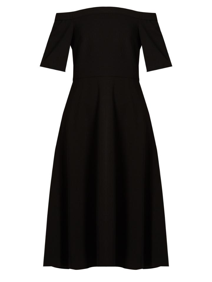 Tibi Off-the-shoulder Stretch-crepe Dress
