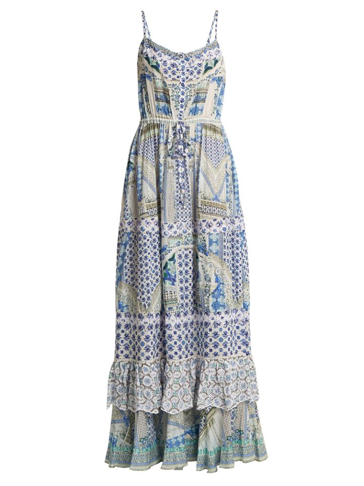 Camilla Salvador Summer Tiered Maxi Dress