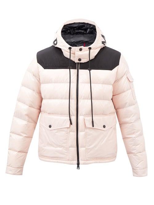 Moncler - Gombei Born To Protect Logo-print Down Jacket - Mens - Pink Multi