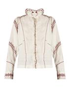 Isabel Marant Étoile Daniela Ruffled High-neck Blouse