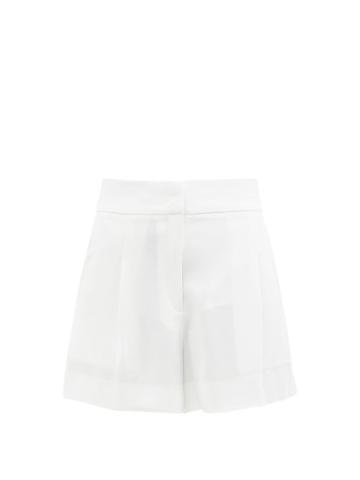 Ladies Beachwear Themis Z - Brigitte High-rise Pleated Crepe Shorts - Womens - White
