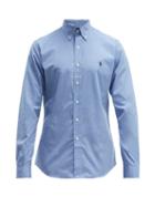 Matchesfashion.com Polo Ralph Lauren - Slim Fit Cotton Shirt - Mens - Light Blue