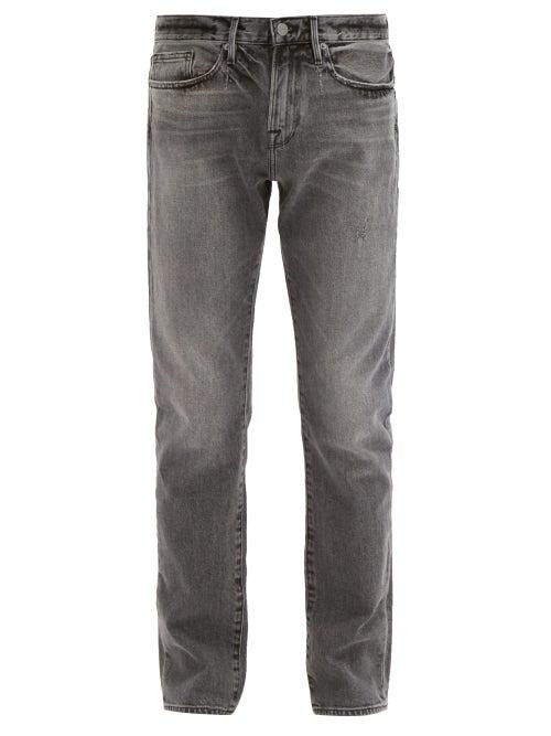 Matchesfashion.com Frame - L'homme Slim-cut Jeans - Mens - Dark Grey