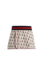 The Upside Serve Witch Mountain-jacquard Cotton Skirt