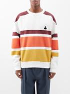 Isabel Marant - Meyoan Cotton-blend Jersey Striped Sweatshirt - Mens - Orange Multi