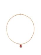Yvonne Lon - Corundum & 18kt Gold Necklace - Womens - Pink