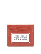 Matchesfashion.com Maison Margiela - Label Tab Grained Leather Cardholder - Mens - Brown