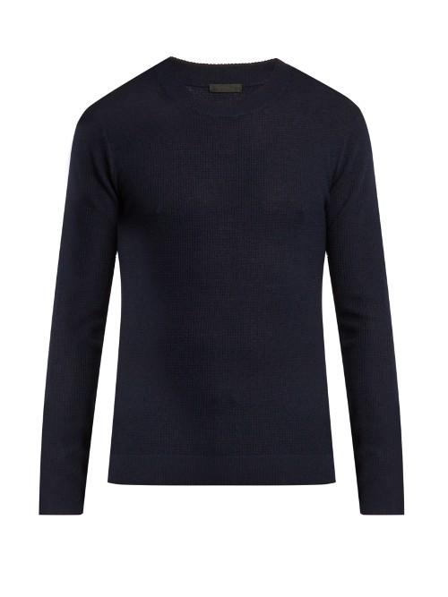 Atm Felt-panel Wool Sweater