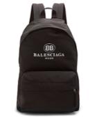 Balenciaga Logo-embroidered Coated-canvas Backpack