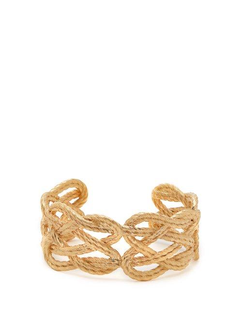 Matchesfashion.com Aurlie Bidermann - Brandebourg 18kt Gold Plated Cuff - Womens - Gold