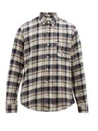 Matchesfashion.com President's - Chatham Check Cotton Flannel Shirt - Mens - Navy