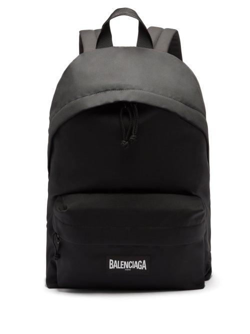 Mens Bags Balenciaga - Oversized Xxl Recycled-nylon Backpack - Mens - Black