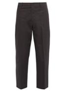 Matchesfashion.com Lemaire - Mid Rise Cotton Twill Chino Trousers - Mens - Light Grey