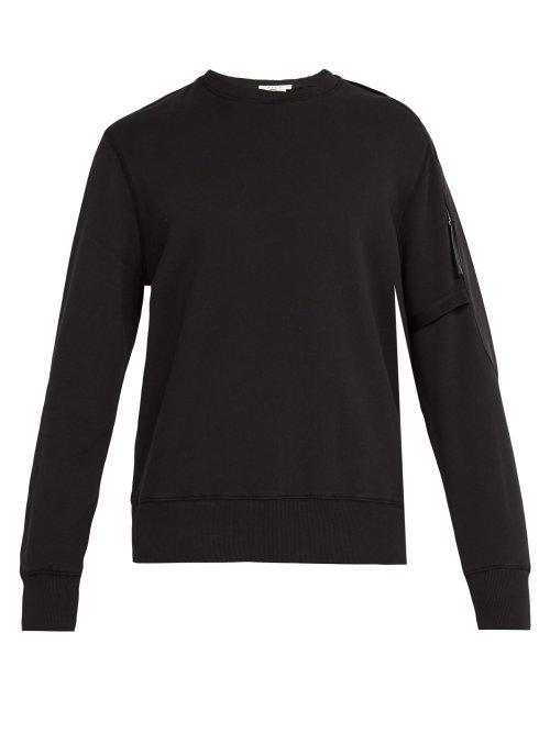 Matchesfashion.com 1017 Alyx 9sm - Sling Cotton Blend Jersey Sweatshirt - Mens - Black