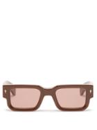 Jacques Marie Mage - Ascari Square Acetate Sunglasses - Mens - Brown
