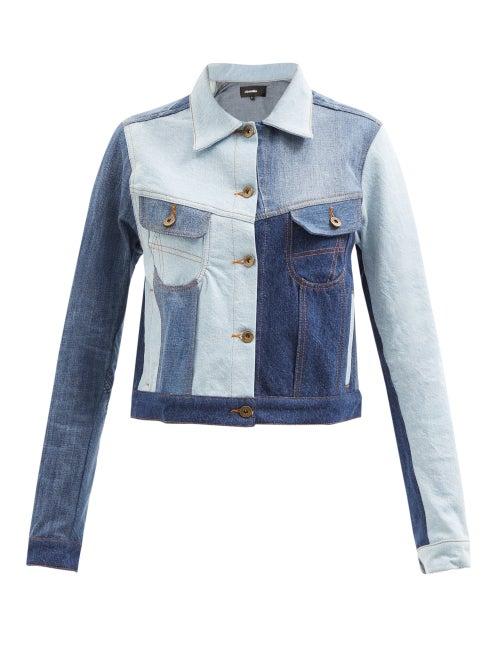 Ahluwalia - Rework Patchwork Denim Jacket - Womens - Mid Denim