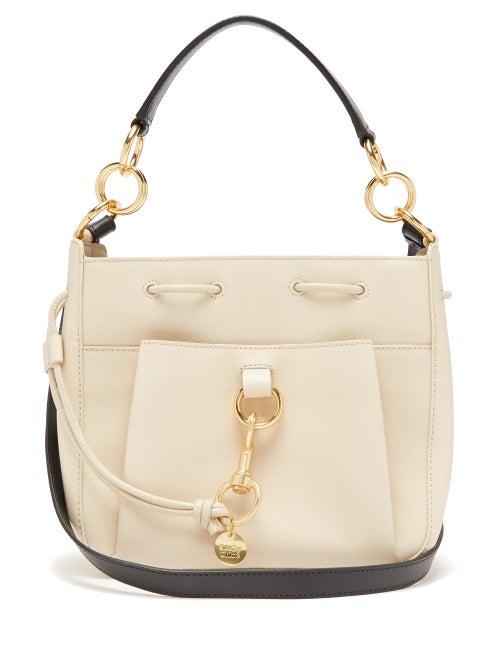 Matchesfashion.com See By Chlo - Tony Medium Leather Bucket Bag - Womens - Beige