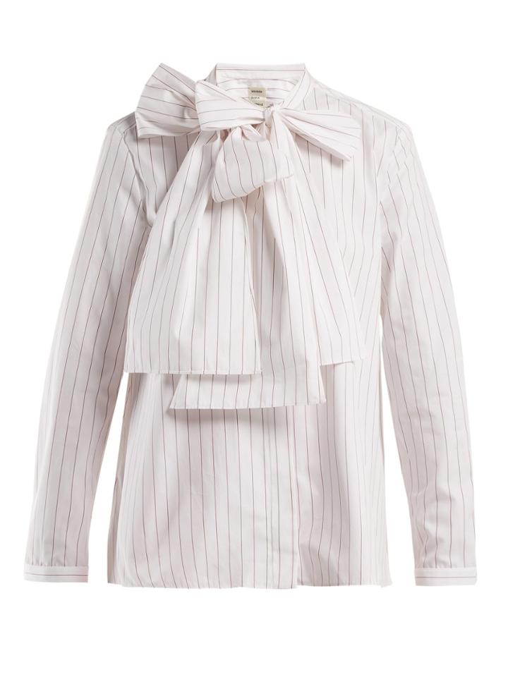 Maison Rabih Kayrouz Striped Cotton-poplin Shirt