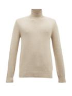 Matchesfashion.com De Bonne Facture - Roll Neck Wool Sweater - Mens - Beige