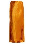 Sies Marjan Xael Bias-cut Satin Midi Skirt