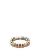 Ladies Fine Jewellery Yvonne Lon - Rainbow Sapphire, Amethyst & 9kt Gold Ring - Womens - Multi
