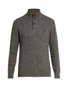 Polo Ralph Lauren Cable-knit Silk And Cotton-blend Sweater