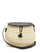 Matchesfashion.com Sensi Studio - Leather And Toquilla Straw Basket Bag - Womens - Black Multi