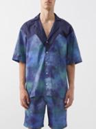 Ahluwalia - Robyn Double-collar Recycled Shell Shirt - Mens - Blue