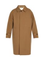 Matchesfashion.com Mackintosh - Button Fastening Side Vent Wool Overcoat - Mens - Camel